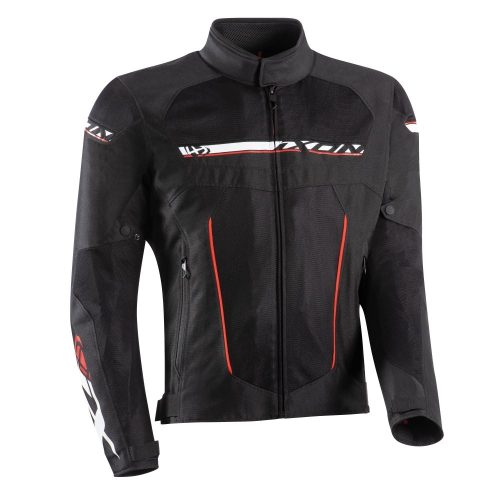 IXON T-REX férfi motoros kabát | BLACK/WHITE/RED