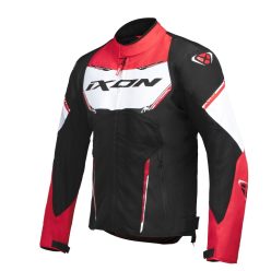   IXON STRIKER AIR WP vízálló motoros Kabát | BLACK/WHITE/RED