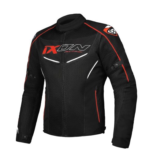 IXON Flicker férfi motoros kabát | BLACK-RED