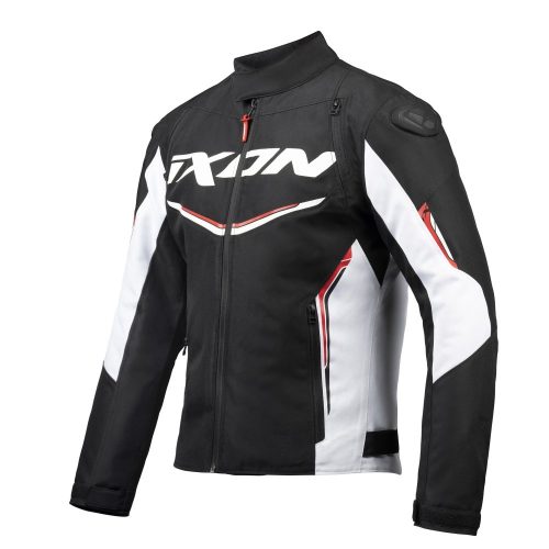 IXON CORDOLO férfi motoros kabát | BLACK/WHITE/RED