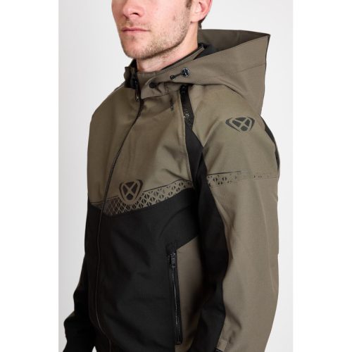 IXON SECTION férfi motoros kabát | KHAKI/BLACK