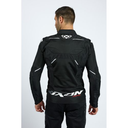 IXON IONIX férfi motoros kabát | BLACK/WHITE