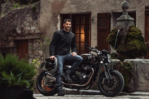 IXON HORNET férfi motoros kabát | BLACK