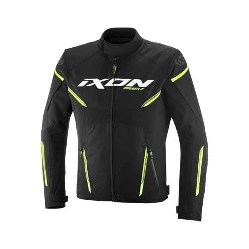 IXON STRIKER 2 WP vízálló motoros Kabát | BLACK/BRIGHT YELLOW