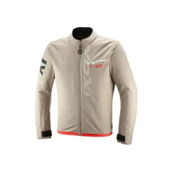   IXON COMBAT vízálló férfi motoros kabát | Sand/Bright Red