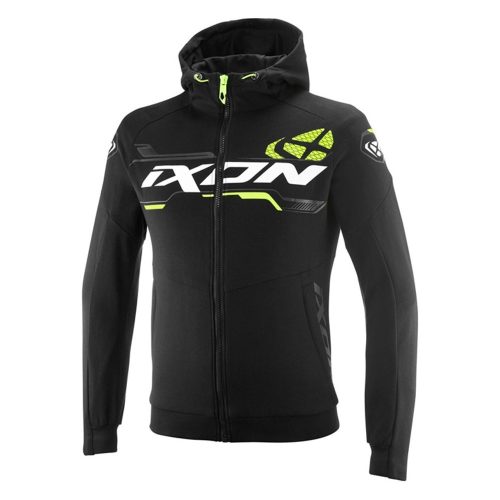 IXON TOUCHDOWN ULTRA motoros kabát | BLACK/WHITE/BRIGHT YELLOW