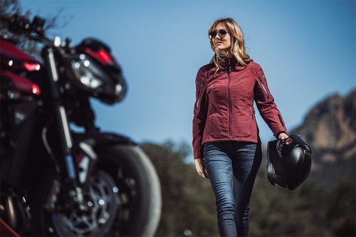 IXON BURNING LADY vízálló női motoros kabát | BLACK/ANTHRACITE/PINK