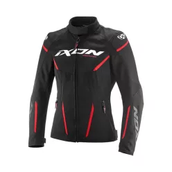   IXON STRIKER 2 AIR WP Női vízálló Motoros Kabát | BLACK/RED
