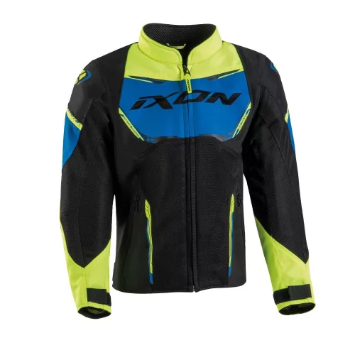 Ixon STRIKER AIR KID gyerek motoros textil kabát | BLACK/BLUE/YELLOW