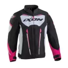 Ixon STRIKER AIR KID gyerek motoros textil kabát | BLACK/WHITE/FUSHIA