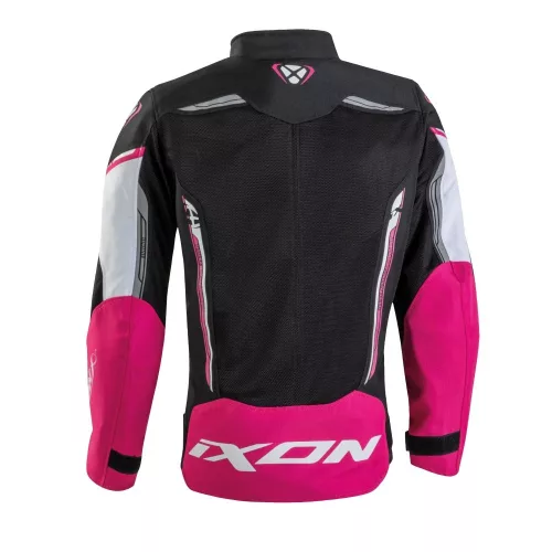 Ixon STRIKER AIR KID gyerek motoros textil kabát | BLACK/WHITE/FUSHIA