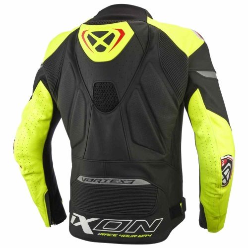 IXON Vortex 3 motoros bőrkabát | BLACK/BRIGHT YELLOW