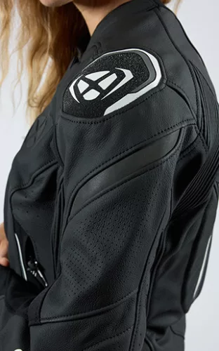 Ixon WONDER-SP női motoros bőrkabát | Black/White
