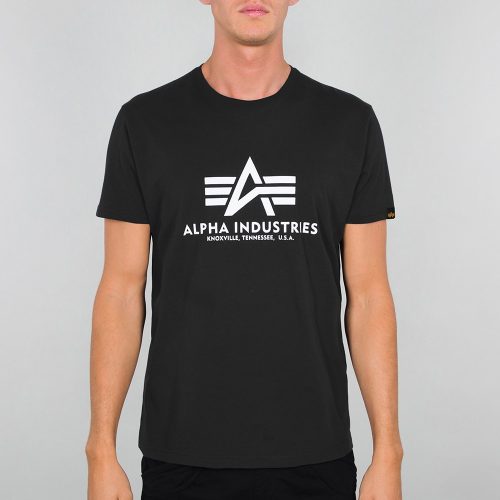 ALPHA INDUSTRIES Basic Férfi póló | fekete