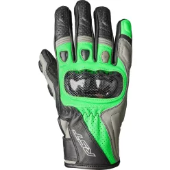   RST Stunt III CE motoros kesztyű bőr - Fekete / Szürke / Neon Green