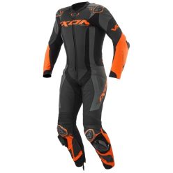   IXON VORTEX 3 egyrészes férfi bőrruha | BLACK/ANTHRACITE/ORANGE