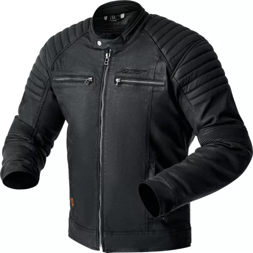 RST BRIXTON D3O Férfi motoros textil kabát | Black