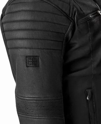 RST BRIXTON D3O Férfi motoros textil kabát | Black