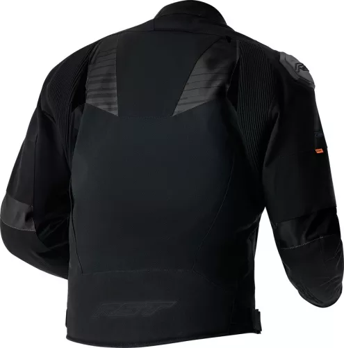 RST Tractech D3O Férfi vízálló motoros textil kabát | Black