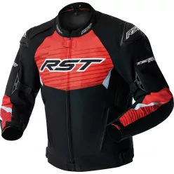   RST Tractech D3O Férfi vízálló motoros textil kabát | Black/Fluo Red