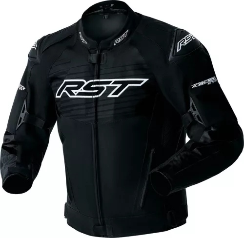 RST Tractech D3O Férfi vízálló motoros textil kabát | Black/White