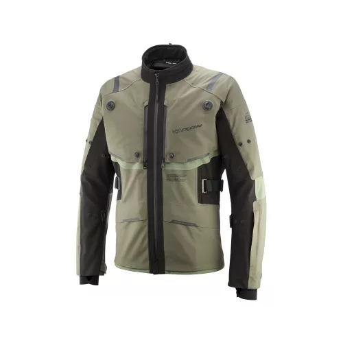 IXON M-SKEID vízálló férfi motoros kabát | KHAKI/BLACK