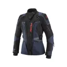 IXON ODIN LADY Női vízálló Motoros Kabát | NAVY/BLACK/BRIGHT RED