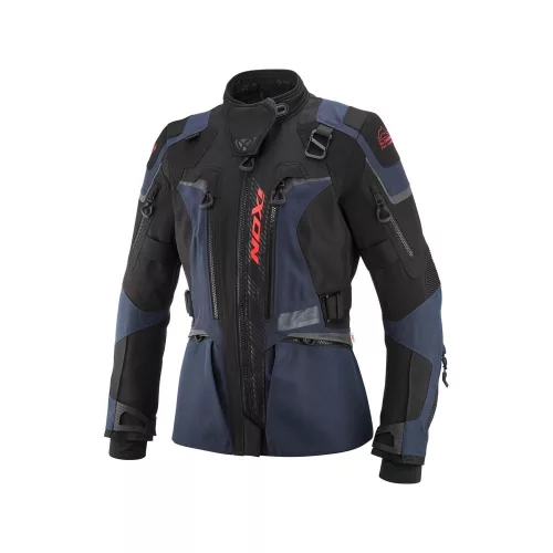 IXON ODIN LADY Női vízálló Motoros Kabát | NAVY/BLACK/BRIGHT RED