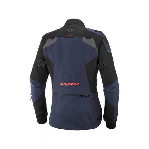 IXON ODIN LADY Női vízálló Motoros Kabát | NAVY/BLACK/BRIGHT RED