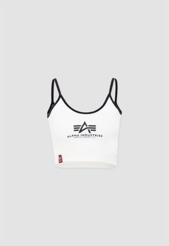 ALPHA INDUSTRIES Basic ML Cropped Tank Top Női top | fehér
