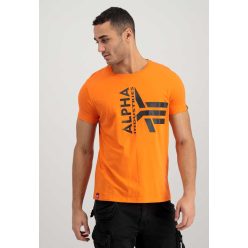   ALPHA INDUSTRIES Half Logo Foam T Férfi póló | Alpha narancs