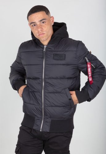 ALPHA INDUSTRIES MA-1 ZH Back Print Puffer FD | Black