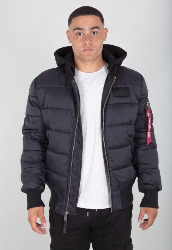 ALPHA INDUSTRIES MA-1 ZH Back Print Puffer FD | Black