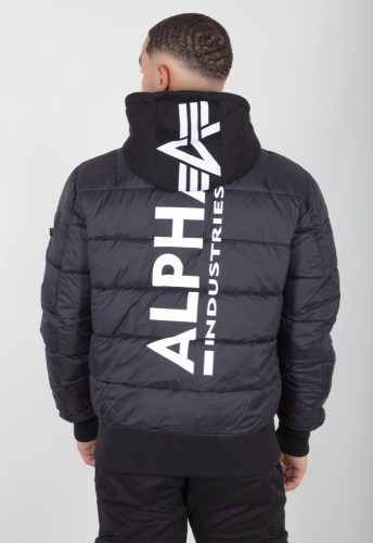 ALPHA INDUSTRIES MA-1 ZH Back Print Puffer FD | Black