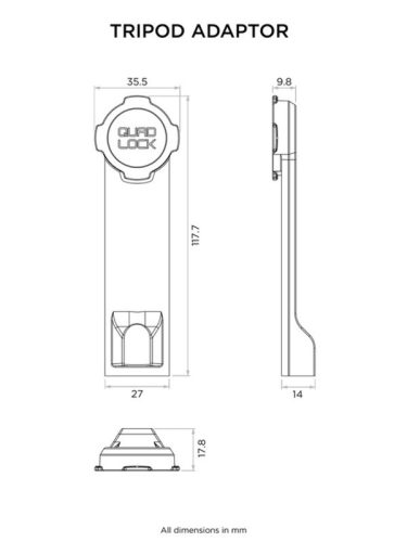 QUAD LOCK állványadapter