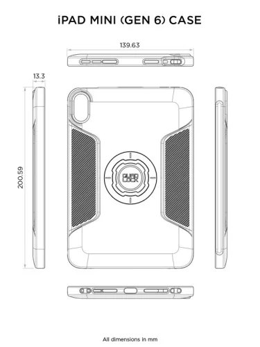 QUAD LOCK Case -  iPad Mini (6th Gen)