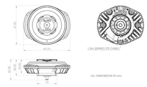 QUAD LOCK időjárásálló vezeték nélküli töltőfej