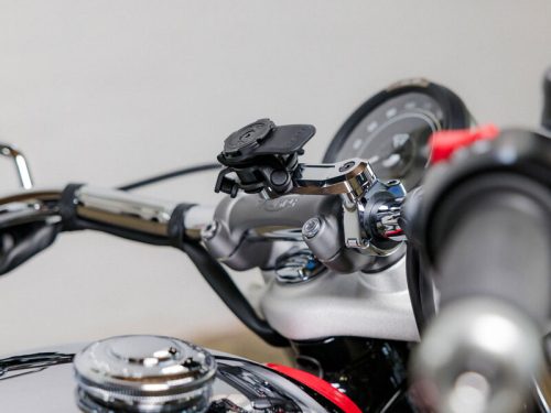 QUAD LOCK PRO Chrome motoros telefontartó kormányra