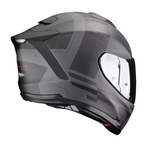 SCORPION BUKÓSISAK EXO-1500 AIR DUAL | Matt Silver-Black-Red