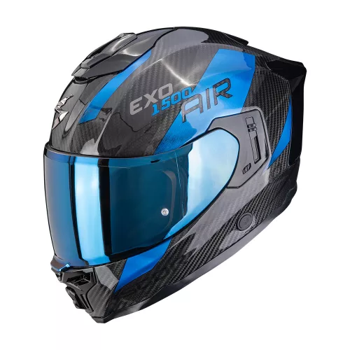 SCORPION BUKÓSISAK EXO-1500 CARBON AIR PLATTED | Black-Blue