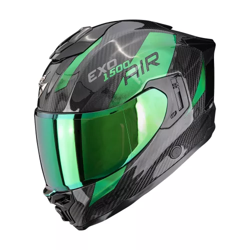 SCORPION BUKÓSISAK EXO-1500 CARBON AIR PLATTED | Black-Green
