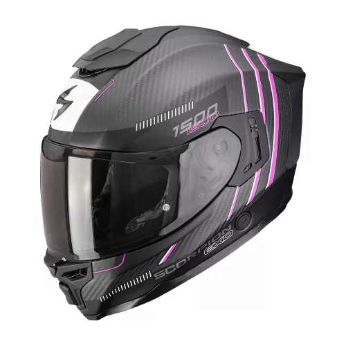 SCORPION BUKÓSISAK EXO-1500 CARBON AIR ZITY | Matt Black-Pink
