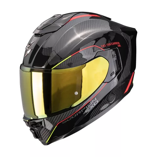 SCORPION BUKÓSISAK EXO-1500 CARBON AIR MUNDI | Black-Red-Yellow
