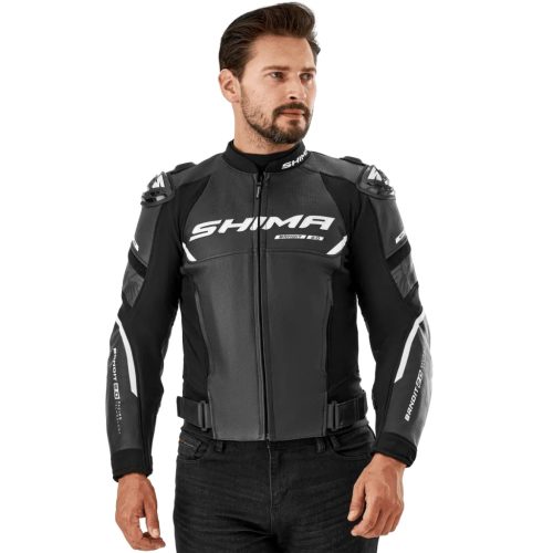 SHIMA BANDIT 2.0 motoros bőrdzseki | Black