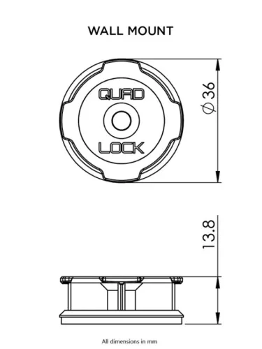 QUAD LOCK öntapadó fali tartó v3
