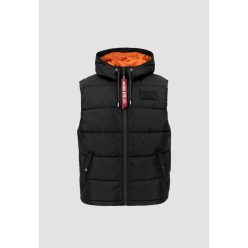 ALPHA INDUSTRIES Hooded Puffer Vest FD | Black