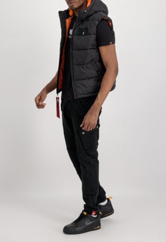 ALPHA INDUSTRIES Hooded Puffer Vest FD | Black