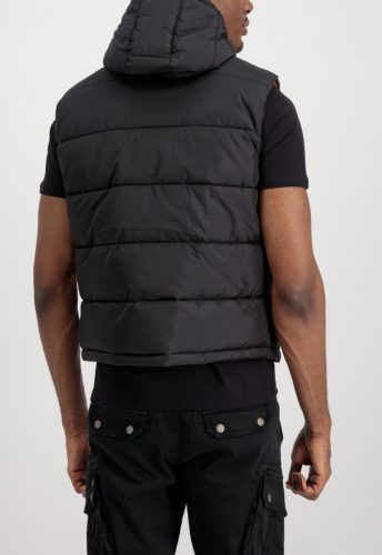 ALPHA INDUSTRIES Hooded Puffer Vest FD | Black