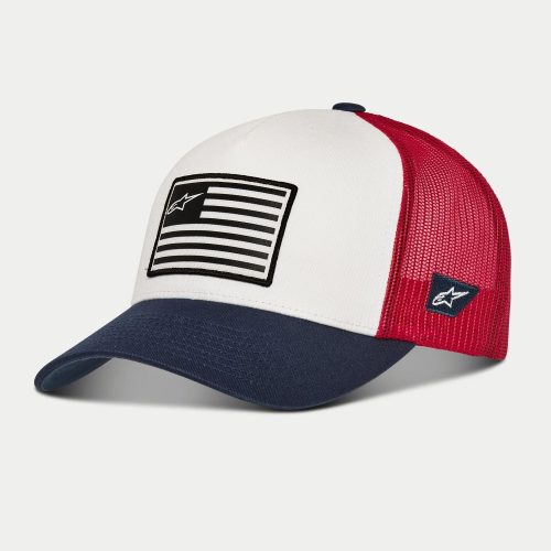 ALPINESTARS FLAG SNAPBACK sapka | White/Navy/Red