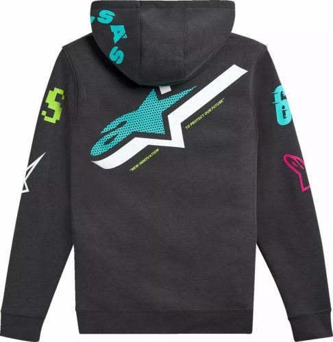 Alpinestars Variegate Zip Hoodie kapucnis pulóver | BLACK/GUNMETAL